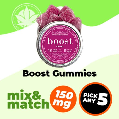 5 Pack Boost Gummies (150mg) - Mix and Match