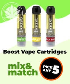 5-Pack Boost Vape Cartridges - Mix and Match