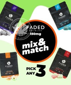 Faded Edibles 180mg – Mix & Match – Pick Any 3